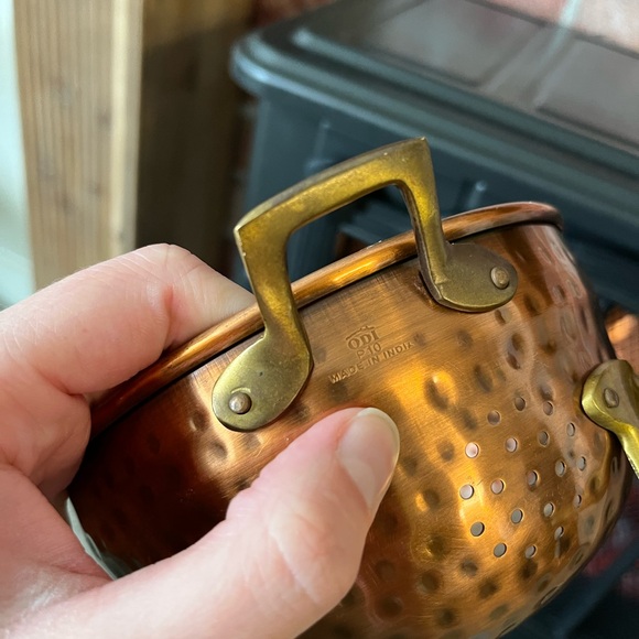 Vintage style copper colander - Picture 4 of 7